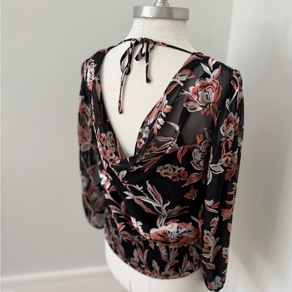 WHBM Draped Back Blouse - Picture 8 of 13
